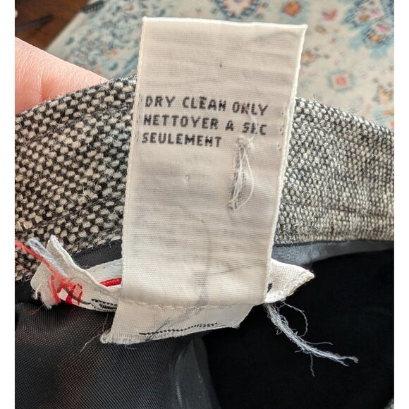 Vintage 90's Talbots Gray Wool Blend Pencil Skirt - 4 Made in Hong Kong - Picture 9 of 9
